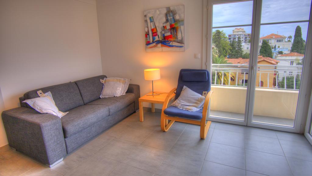 Studio 3 Etoiles Vue Mer 150M Plages Parking Clim Wifi 칸느 객실 사진